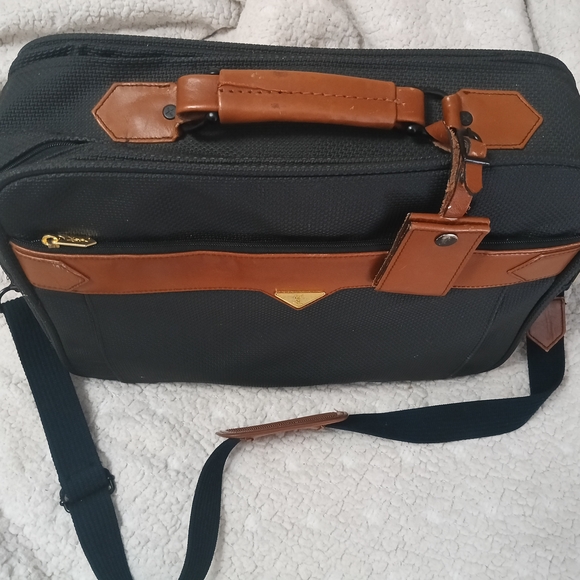 Yves Saint Laurent Black and Brown Briefcase - Picture 2 of 6